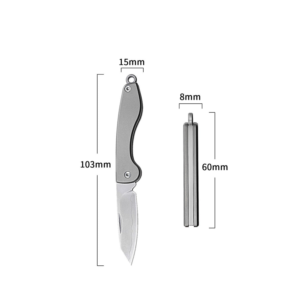 Folding Titanium Knife, Portable Pocket Knife