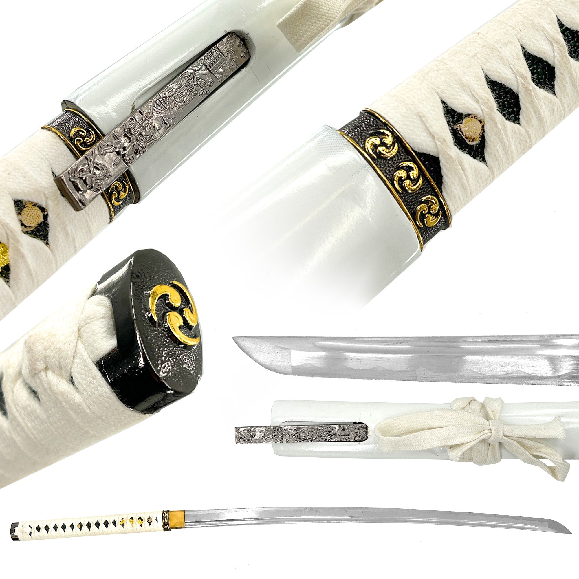 Black Widow Web Weaver Handmade Katana White