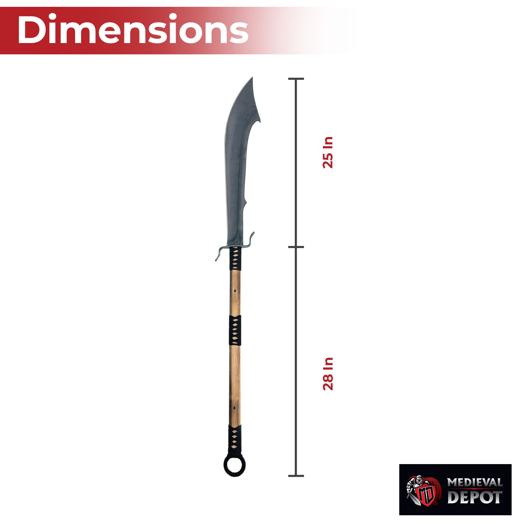 Chinese Podao Halberd Polearm