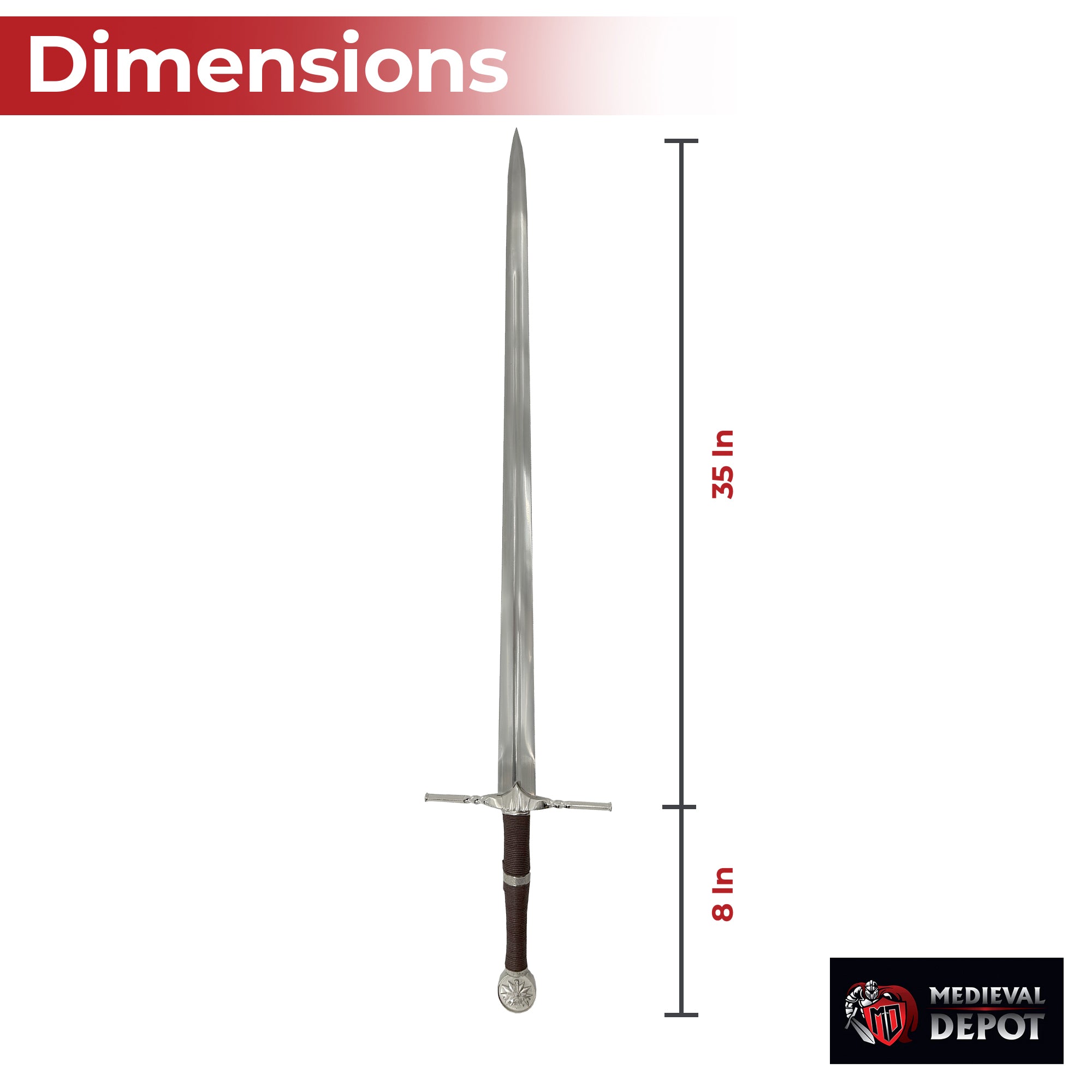 Geralt of Rivia Steel Sword