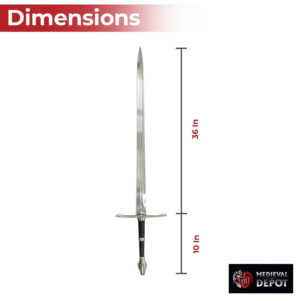 Medieval Strider Sword with Knife In The Scabbard