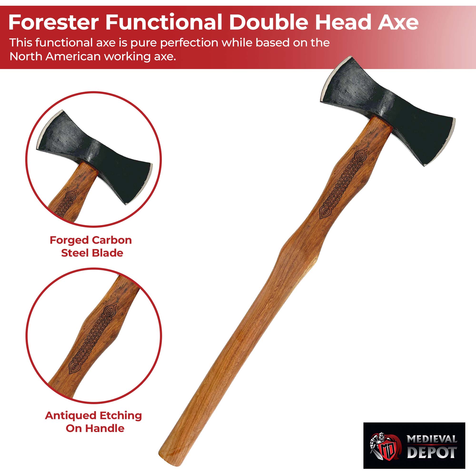 North American Forester Functional Double Head Axe