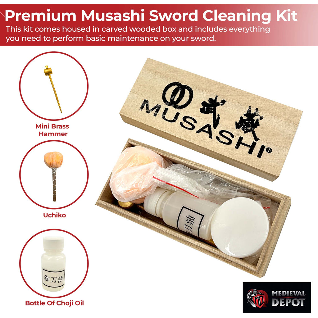 Premium musashi sword cleaning kit