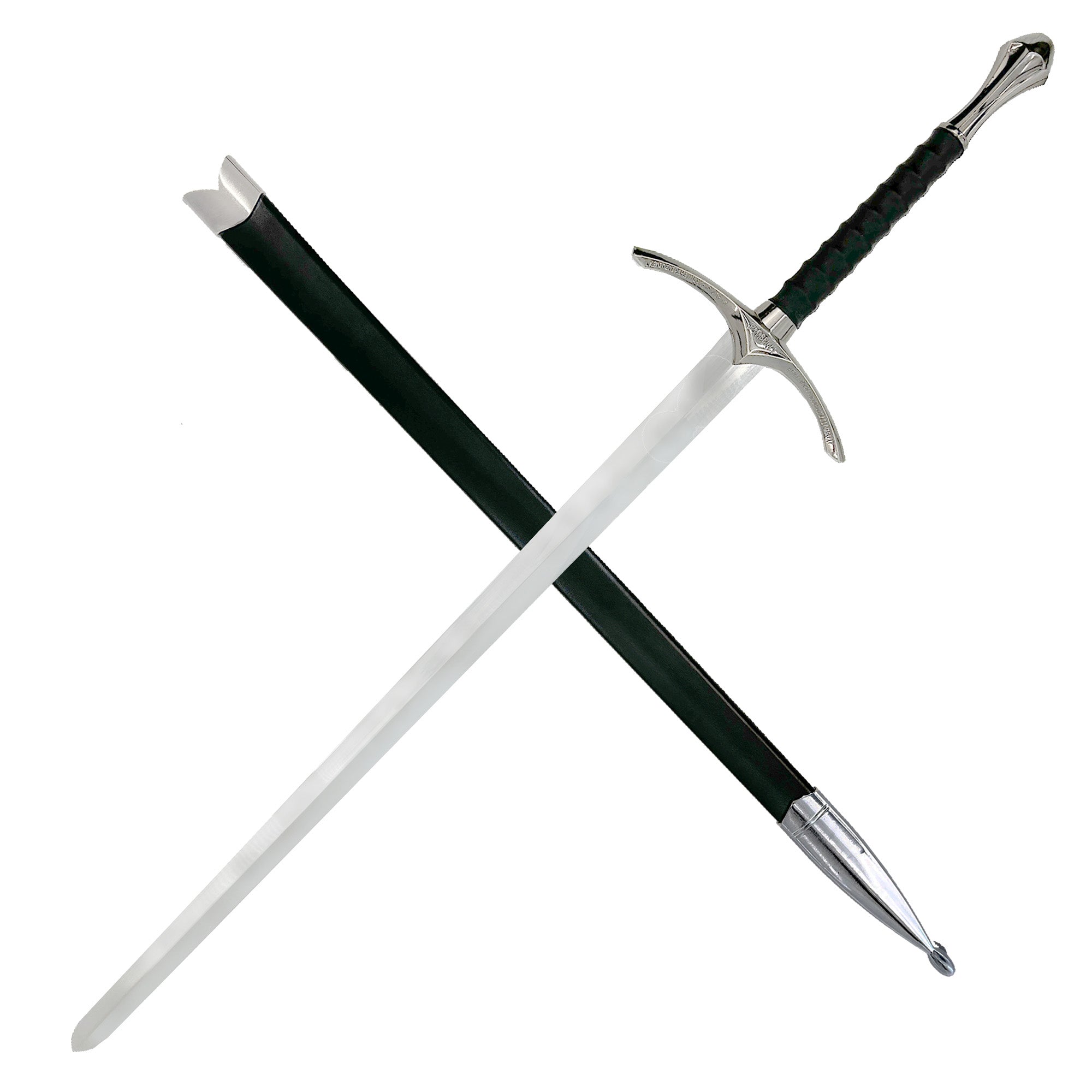 Replica Glamdring Gandalf Sword with Black Scabbard