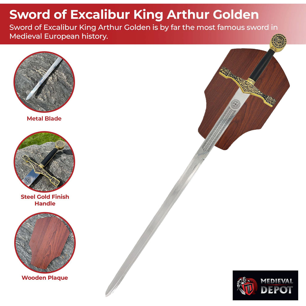 Sword of Excalibur King Arthur Golden