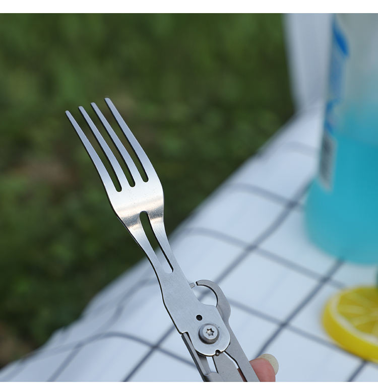 Outdoor Camping Spoon Fork Knife Utensils Multi Functional Spork Spoon Knife Forks