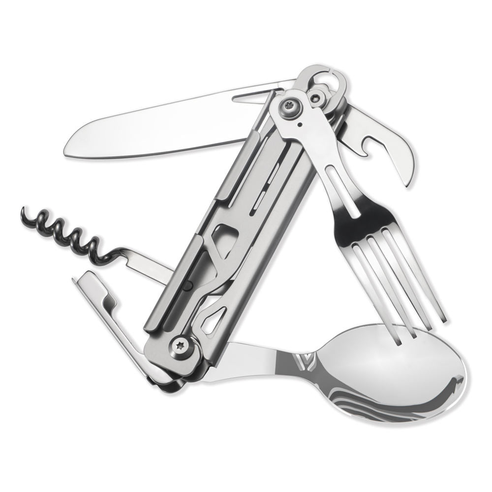 Outdoor Camping Spoon Fork Knife Utensils Multi Functional Spork Spoon Knife Forks